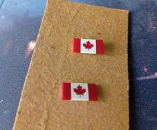 Canada 1970S Flag Pin Badges Maple Leaf Red White Lapel Souvenir Vintage CollectIble