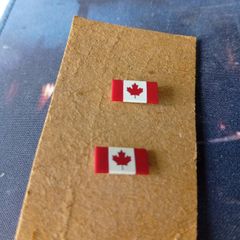 Canada 1970S Flag Pin Badges Maple Leaf Red White Lapel Souvenir Vintage CollectIble