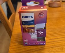 Philips LED Classic GU5.3 Lamp Warm Glow (35 W), Dimmable Reflector LED Spot with Warm White Light, Energy-Saving LED