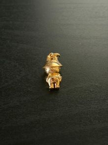 18k / ct Gold Pendant Labubu