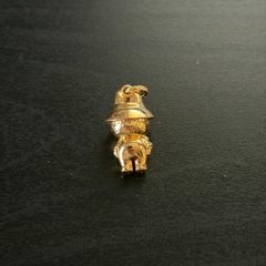 18k / ct Gold Pendant Labubu