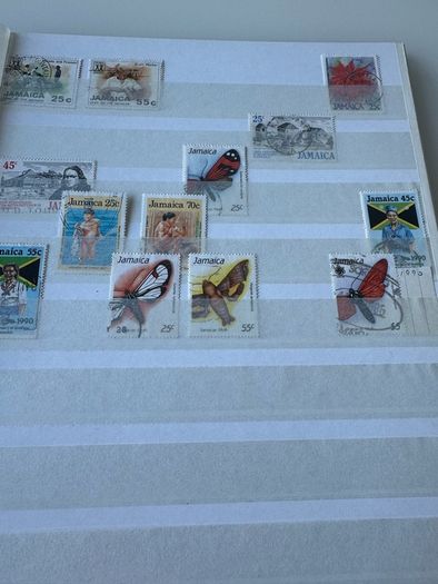 JAMAICA collection in stamp album