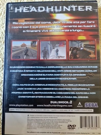 Headhunter PlayStation2 Ps2 Games Original