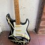 Vintage 1970s "Eagle" Stratocaster-style electric guitar, featuring a custom aftermarket cosmetic finish Image 4
