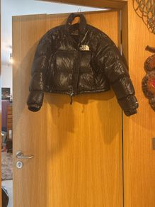 ladies north face cropped jacket L