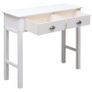 Console Table White 90x30x77 cm Wood Image 3