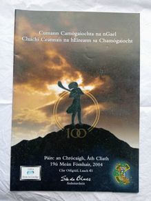 2004 Centenary Camogie All Ireland Final match programme (postage included)