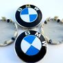 Set of 4 brand new BMW Classic BLUE / WHITE alloy wheel caps Image 8