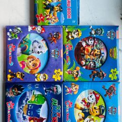 5 puzzle books 3+ (paw patrol / pj mask)