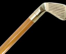 Vintage Golf Club Walking Stick with Hidden Flask