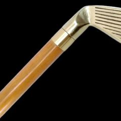 Vintage Golf Club Walking Stick with Hidden Flask