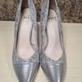 womens CAPRICE silver high heels court shoes Size UK 4.5 EU 37.5 Image 6
