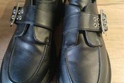 PRIMARK Black Buckle Loafers