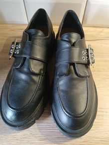 PRIMARK Black Buckle Loafers