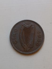 1940 Irish Penny.