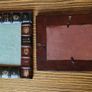 Vintage pair of leather book style photo frames Image 2