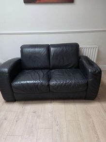 Leather 2 seater sofa