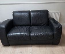 Leather 2 seater sofa