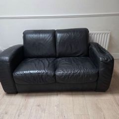 Leather 2 seater sofa