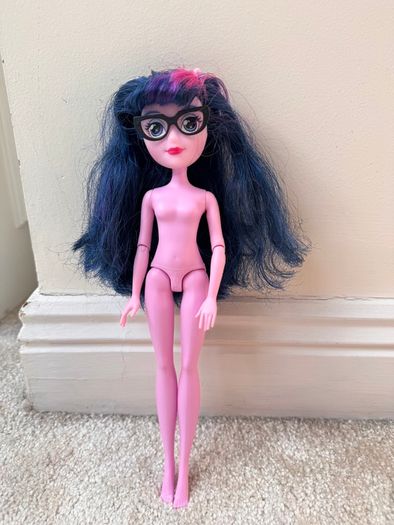 Hasbro 2017 My Little Pony Equestria Girls Twilight Sparkle nude approx. 27 cm. Used Please see photos