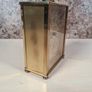 VINTAGE WM WIDDOP carraige clock gold tone with roman numerals mantel clock Image 6