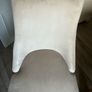 Dining table (extendable) with four velvet dining chairs Image 9