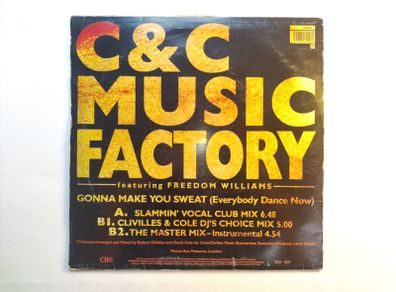 C + C Music Factory - Gonna Make You Sweat (Everybody Dance Now) - CBS Records - Early 90s COMMERCIAL Vocal HOUSE