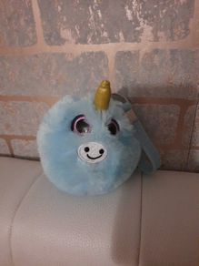 gogo band fluffy unicorn bag charm