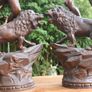Vintage Collectible Metal Sculptures French Art Deco Sculptures 22" Image 2
