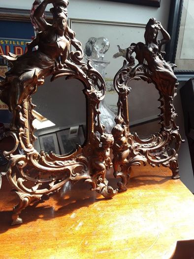 a rare pair of Antique picture holders