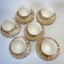 Rare Colclough Gold Harlequin 6605 Tea set vintage Image 6