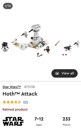 90 Euro Each!! - Lego Star Wars - Retired Sets