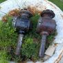 pair of antique bicycle lights Image 3