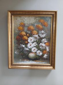 Oil on canvas painting
