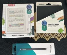 Kobo Libra Colour e-ink e-reader and notebook with stylus and folio