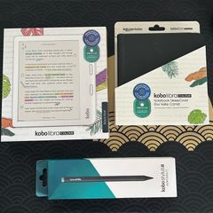 Kobo Libra Colour e-ink e-reader and notebook with stylus and folio