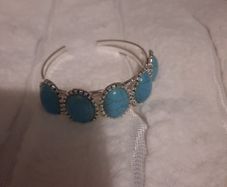 silver/turquoise bangle