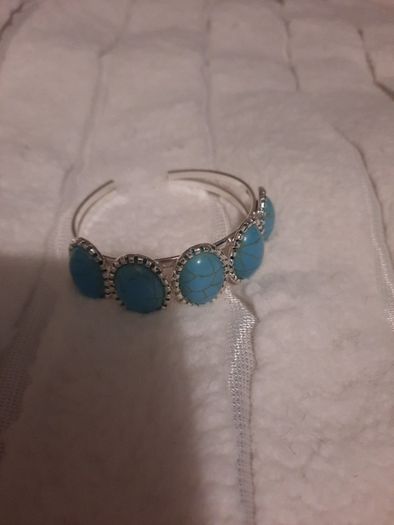 silver/turquoise bangle