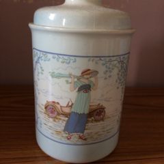 Palissy England Lady @ Motorcar Coffee Jar