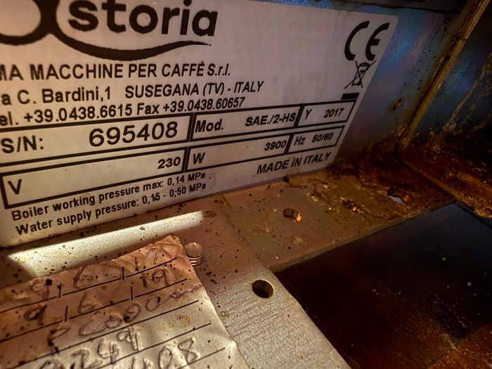 Astoria Calypso coffee machine, made in Italy, D18
