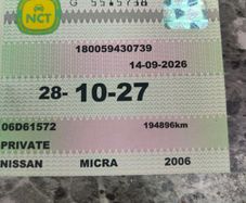 2006 Nissan Micra NEW NCT 10/27