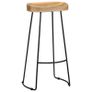 Gavin Bar Stools 2 pcs Solid Mango Wood Image 4