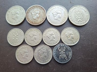 Brunei. Lot of 11 coins (1977-2014)
