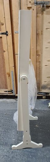 White Free-Standing Jewellery Cabinet with Full-Length Mirror