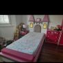Alfemo princess castle single kids bed with lights Image 3