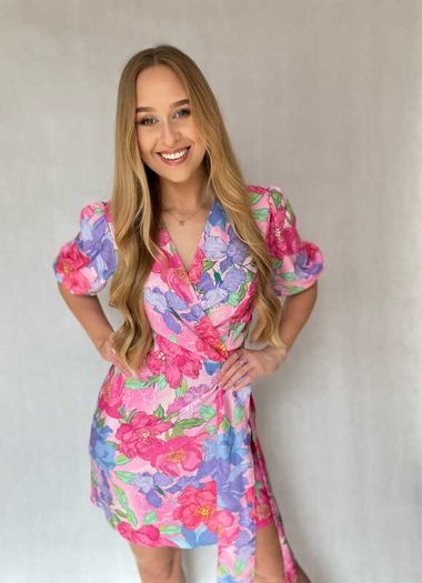 dress with colorful flowers 6-12