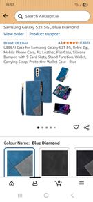 phone wallet cover samsung s21