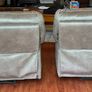 2 Brown suede recliner chairs Image 4