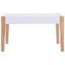 3 Piece Kids Storage Chalkboard Table Chair Set Black and White Image 6