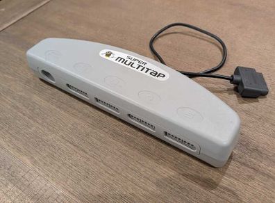 Nintendo SNES - Official SNES Super Multitap Adapter by Hudson Soft - Tested & Working (Bomberman) - #422